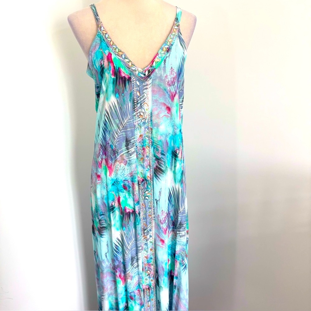 NWOT LeTarte Bohemian Handmade Bedazzled Dress